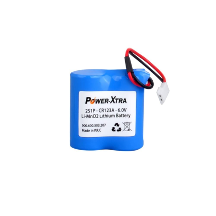Power-Xtra 6V (1400 Mah) CR 123A Lithium Soketli Sayaç Pili
